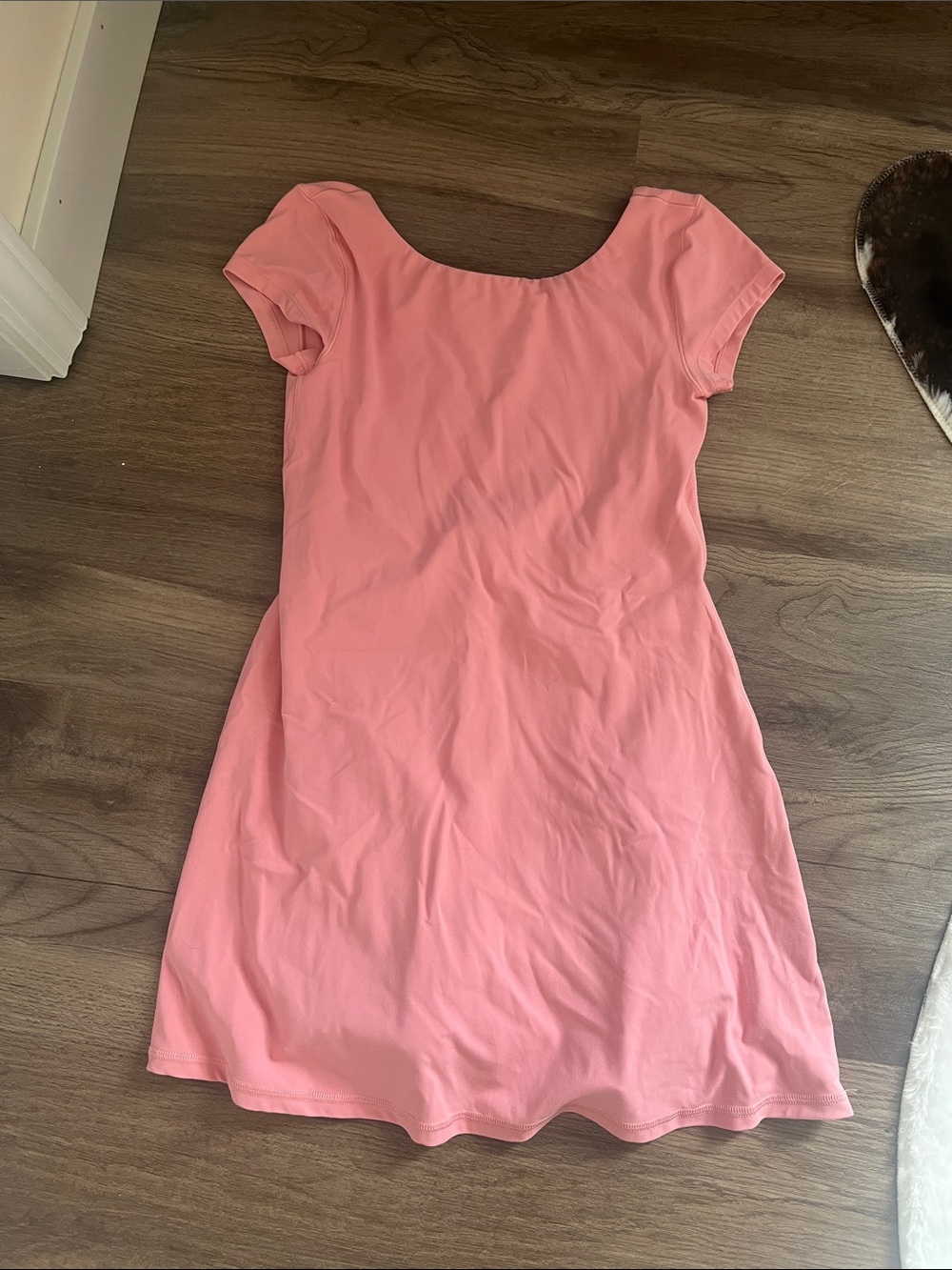 Women's Short Sleeve Scoop Neck Dress - Pink AERIE